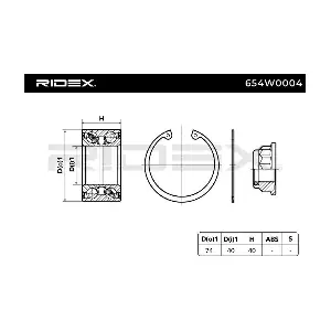 654W0004 RIDEX