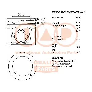 100-08034 IAP QUALITY PARTS