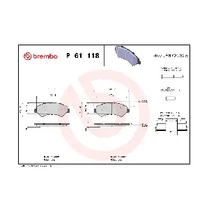 P 61 118 BREMBO