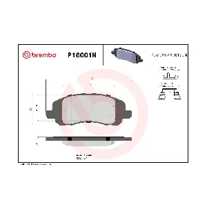 P18001N BREMBO