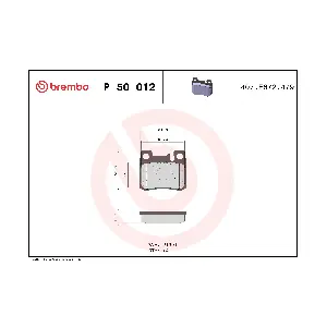 P 50 012 BREMBO