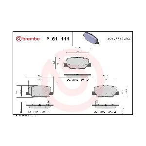 P61111 BREMBO
