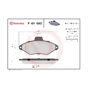 P 61 052 BREMBO