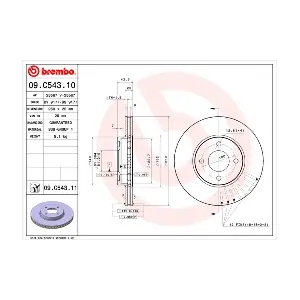 09 C543 10 BREMBO