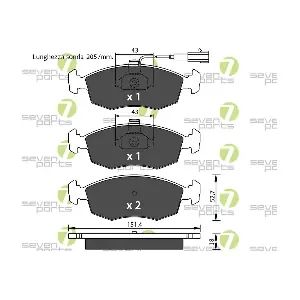 SVP26672 7 SEVEN PARTS